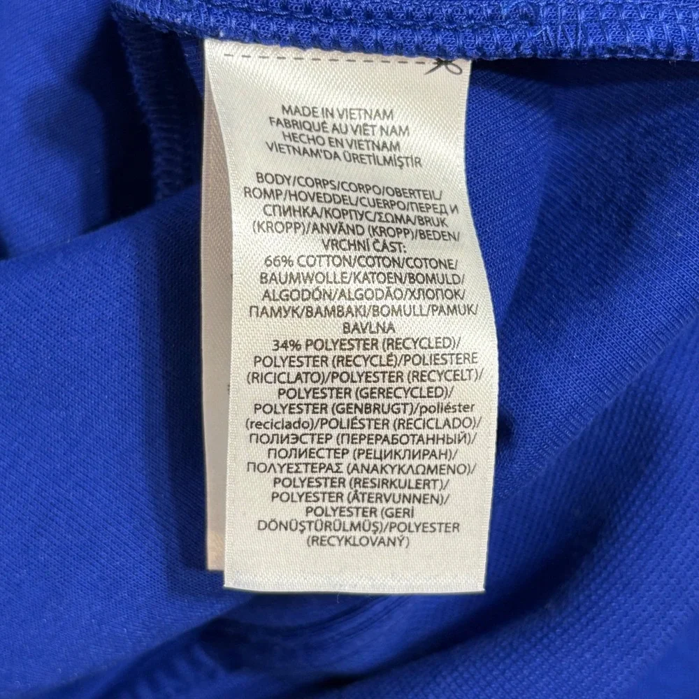 Polo Ralph Lauren Double-Knit Full-Zip Hoodie Mens Medium Blue Pony Logo Zip Up